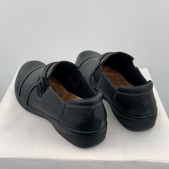 NWT Clark’s Collection Women’s Black Cheyn Madi Slip On Flats Shoes - Picture 6 of 13